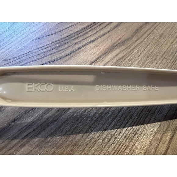 Vintage Ekco Almond Spaghetti Pasta Fork Nylon Kitchen Utensil Made in USA - Picture 4 of 5